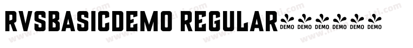 RVSBasicDemo Regular字体转换